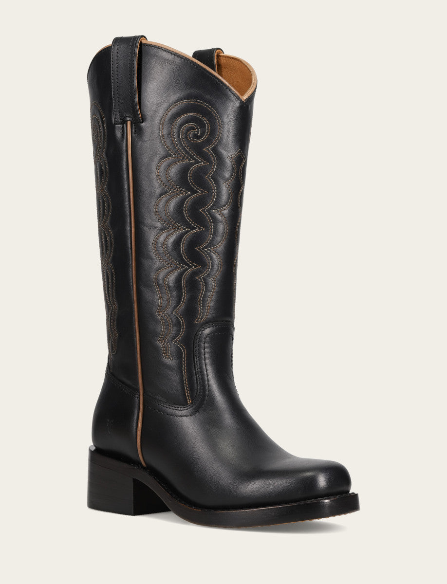 Women's Black Campus Deco Stitch Boot Frye Sale