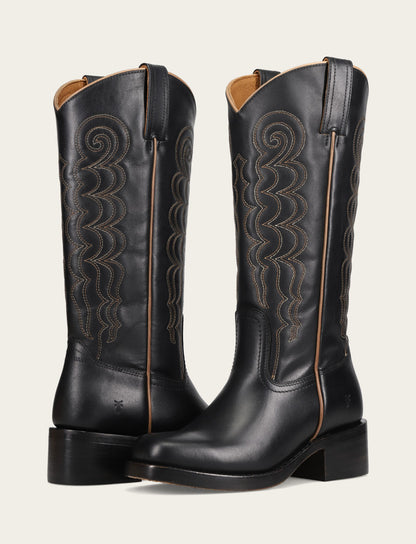 Women's Black Campus Deco Stitch Boot Frye Sale