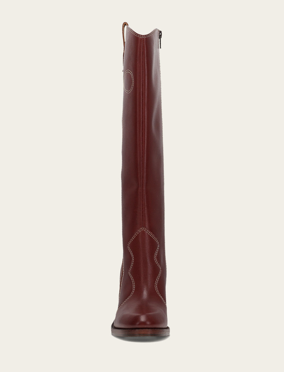 Women's Cranberry Corinne Tall Deco Stitch Boot Frye Discount