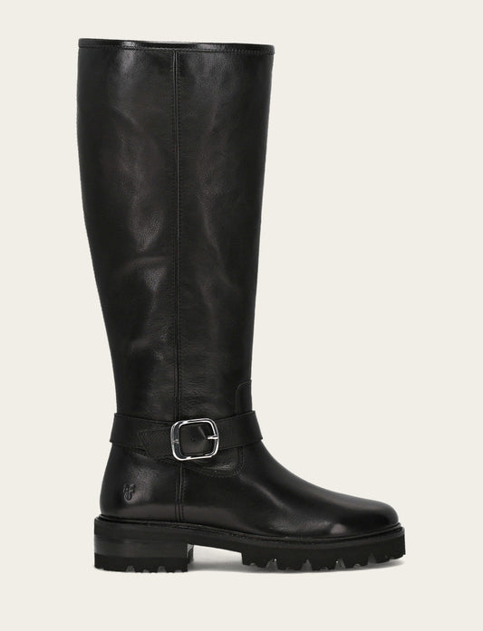 Women's Black Olivia Buckle Tall Boot Frye Sale