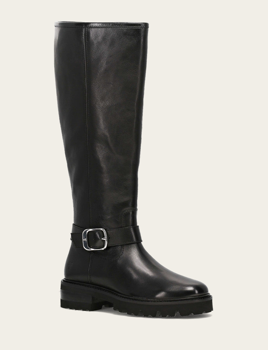 Women's Black Olivia Buckle Tall Boot Frye Sale