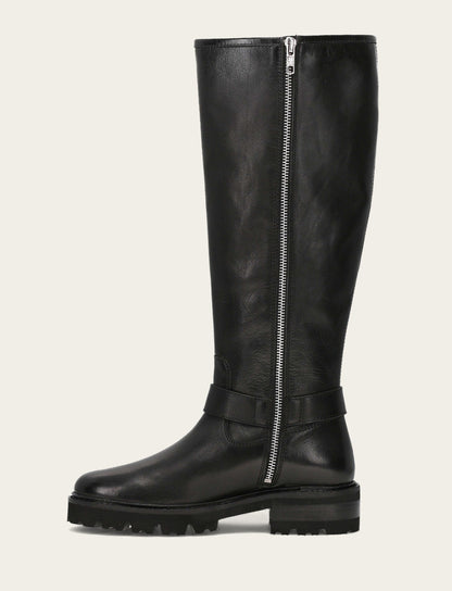 Women's Black Olivia Buckle Tall Boot Frye Sale