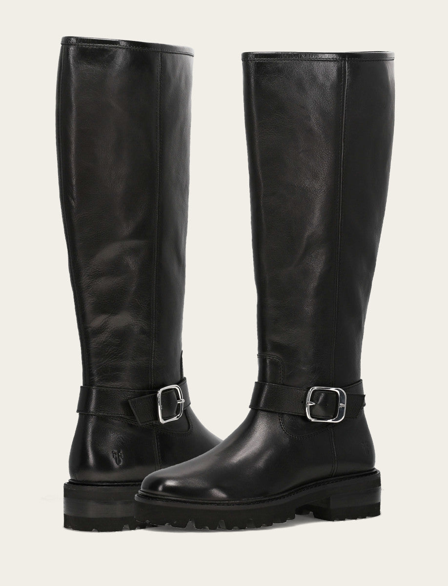 Women's Black Olivia Buckle Tall Boot Frye Sale