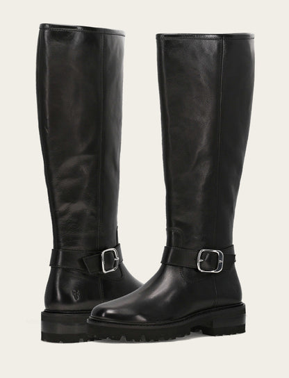 Women's Black Olivia Buckle Tall Boot Frye Sale