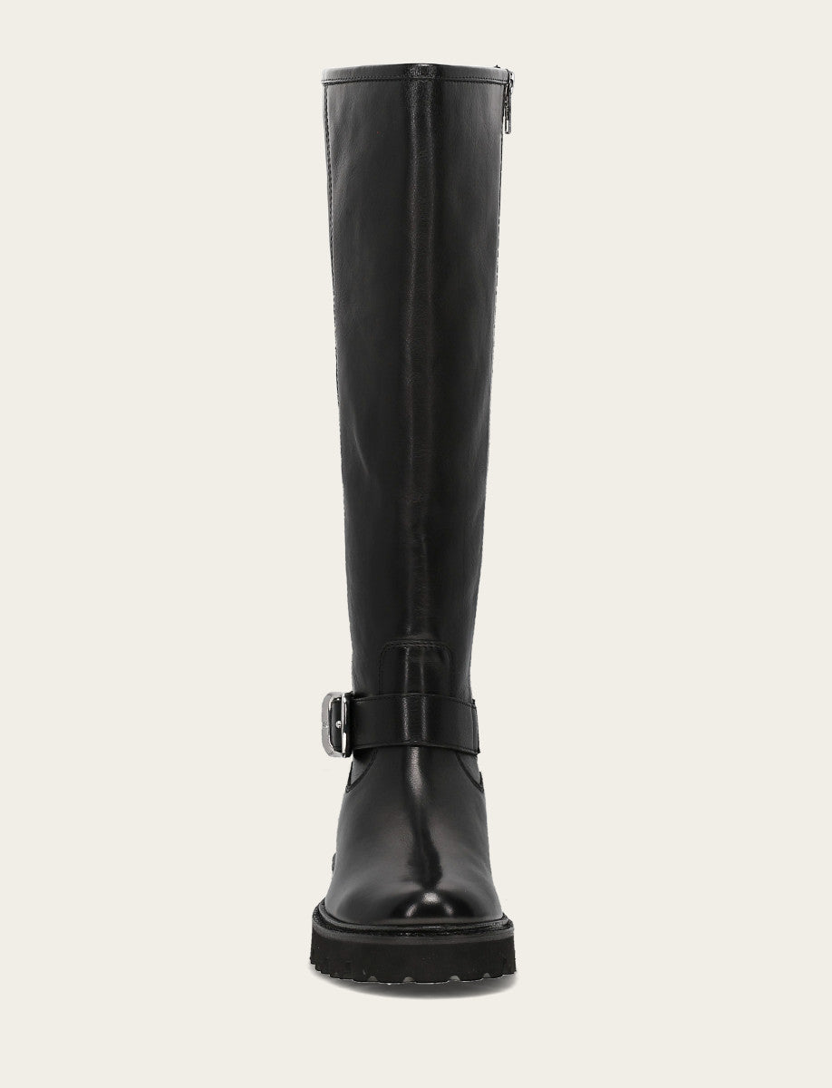 Women's Black Olivia Buckle Tall Boot Frye Sale