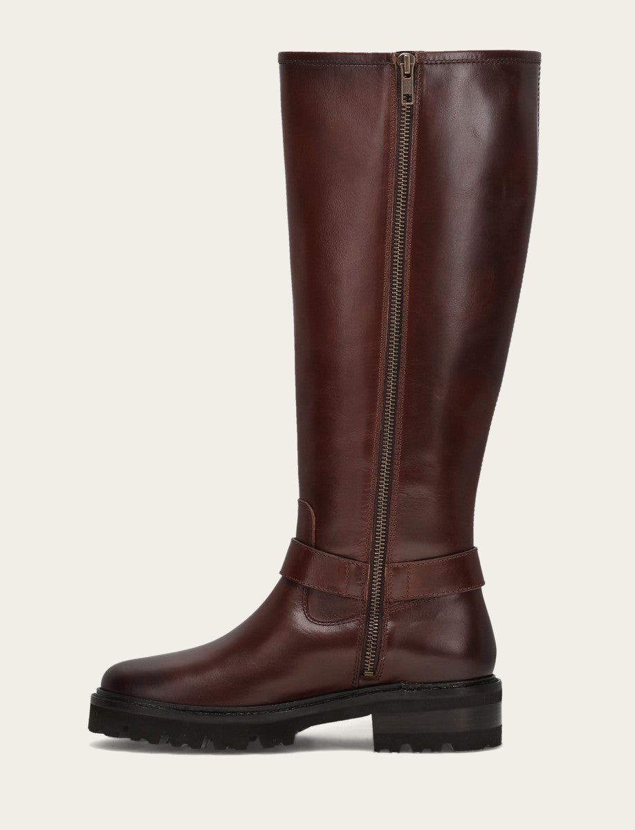 Women's Bourbon Olivia Buckle Tall Boot Frye On sale