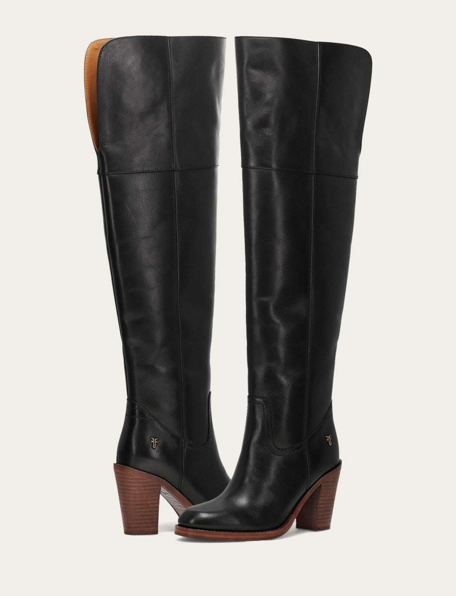 Women's Black Corinne Over The Knee Boot Frye us
