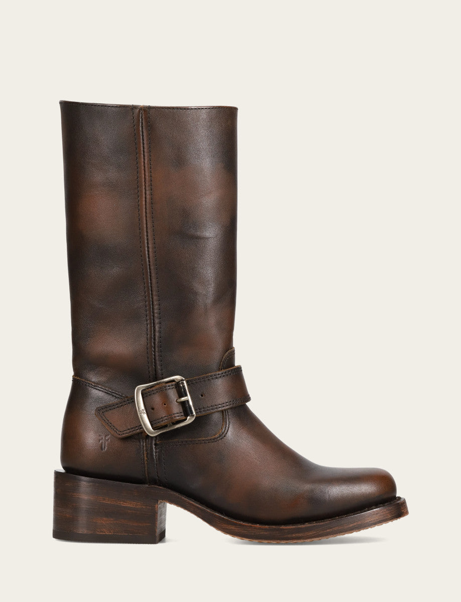 Women's Dark Brown Campus Buckle Boot Frye
