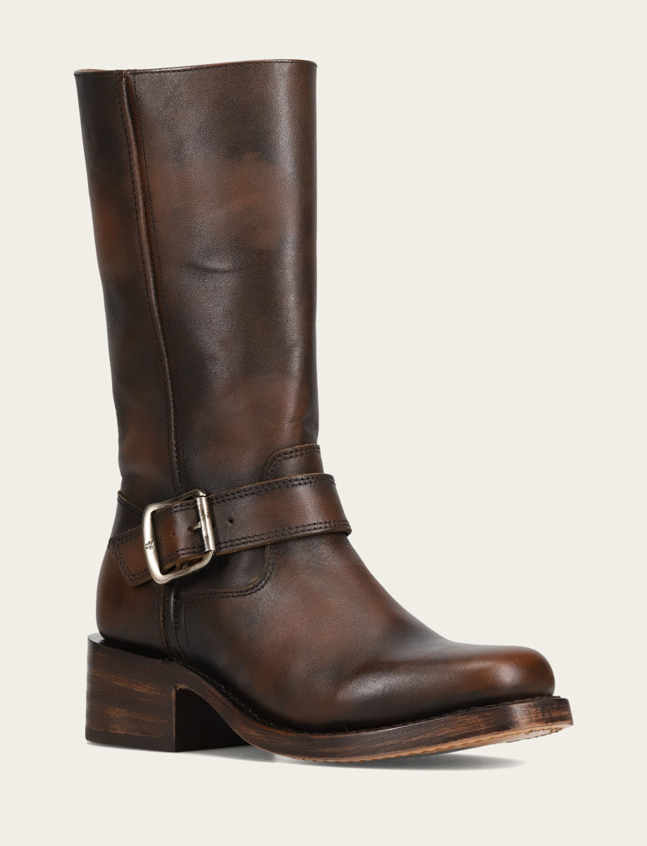 Women's Dark Brown Campus Buckle Boot Frye