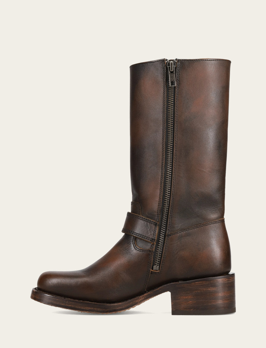 Women's Dark Brown Campus Buckle Boot Frye