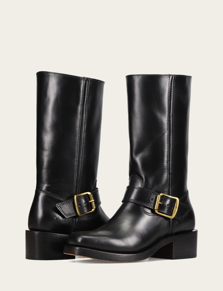 Women's Black Campus Buckle Boot Frye Sale