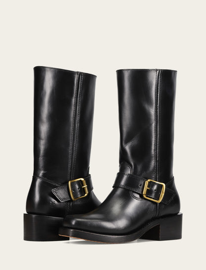 Women's Black Campus Buckle Boot Frye Sale