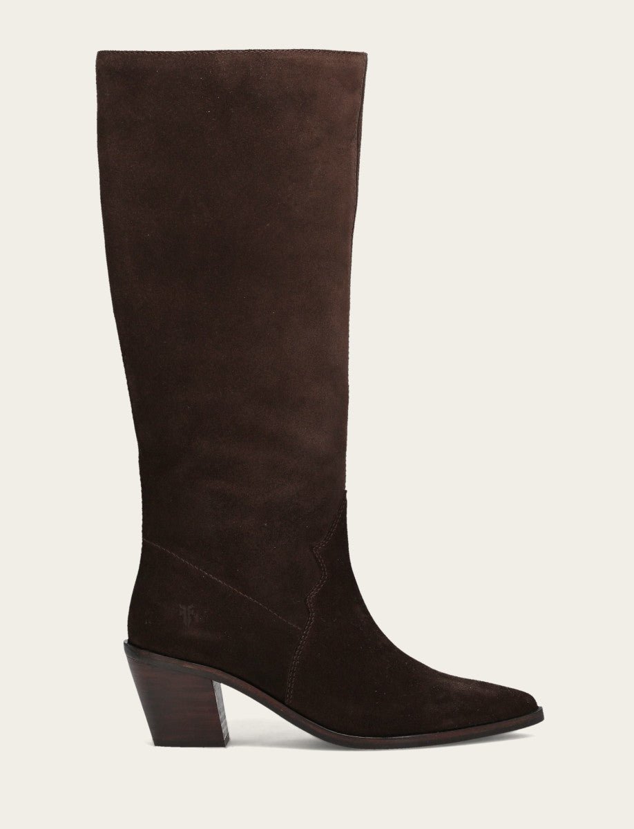 Women's Dark Brown Sara Slouchy Boot Frye Outlet
