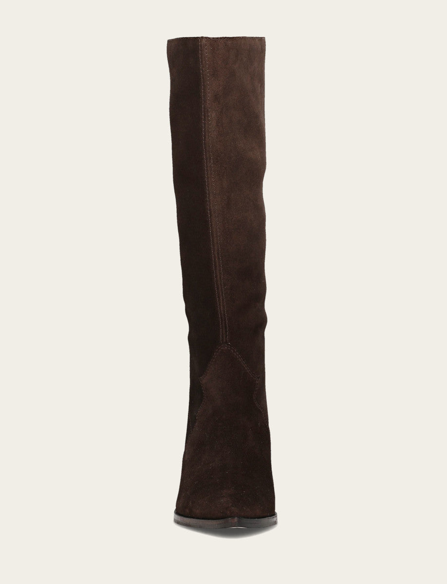 Women's Dark Brown Sara Slouchy Boot Frye Outlet