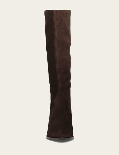 Women's Dark Brown Sara Slouchy Boot Frye Outlet
