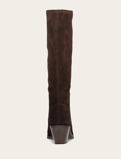 Women's Dark Brown Sara Slouchy Boot Frye Outlet