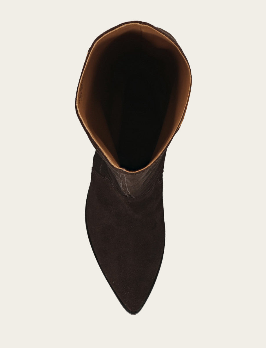 Women's Dark Brown Sara Slouchy Boot Frye Outlet