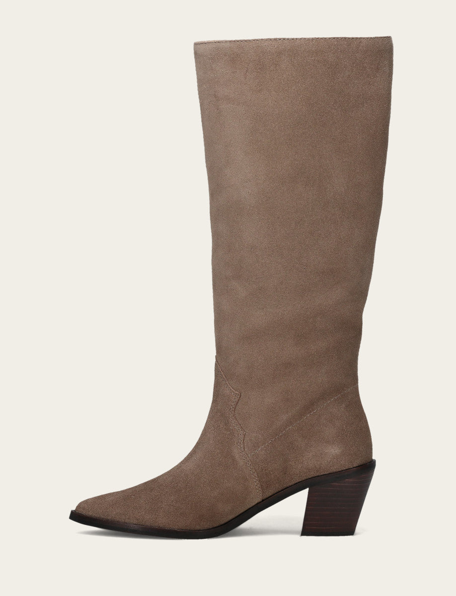 Women's Dark Taupe Sara Slouchy Boot Frye USA