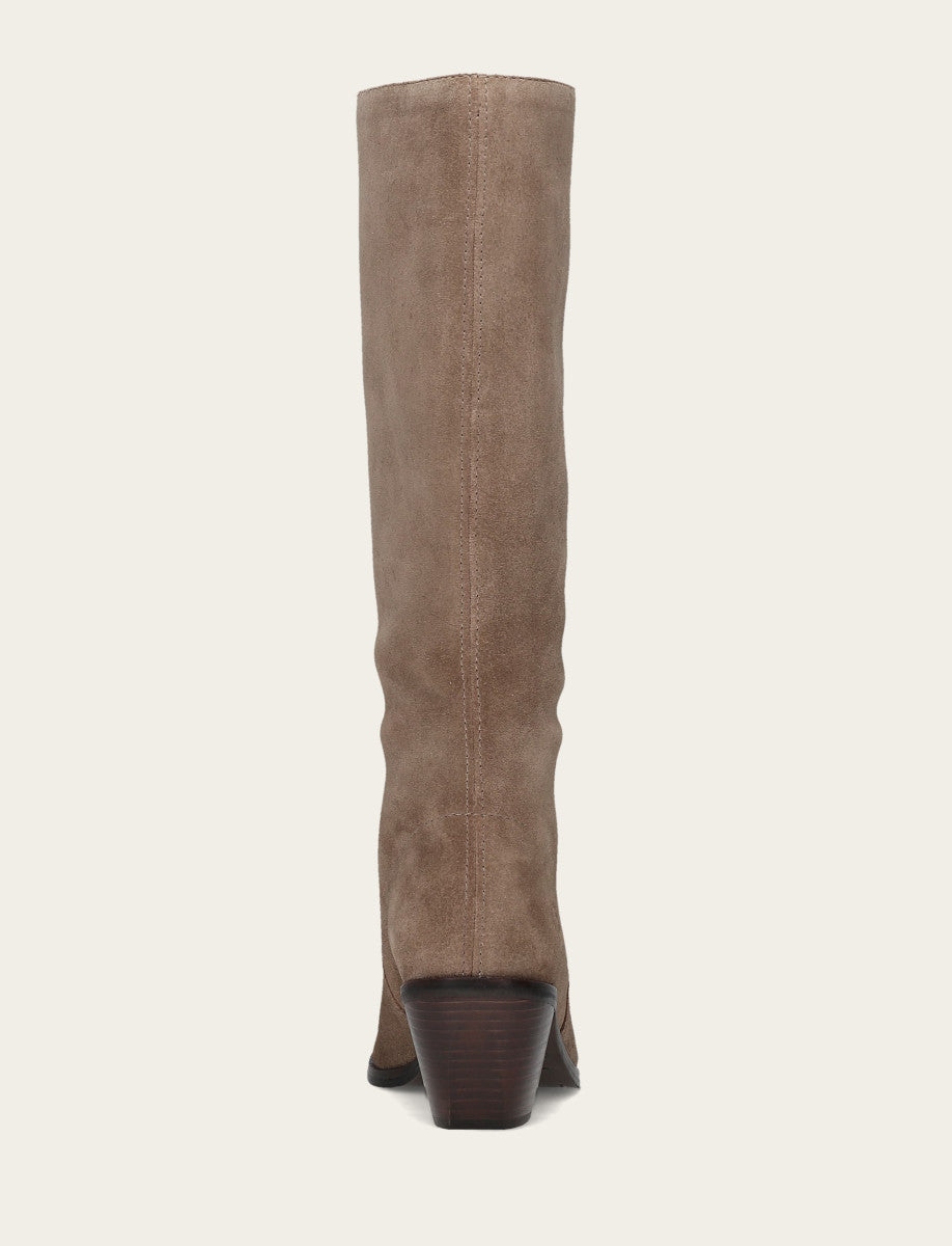 Women's Dark Taupe Sara Slouchy Boot Frye USA