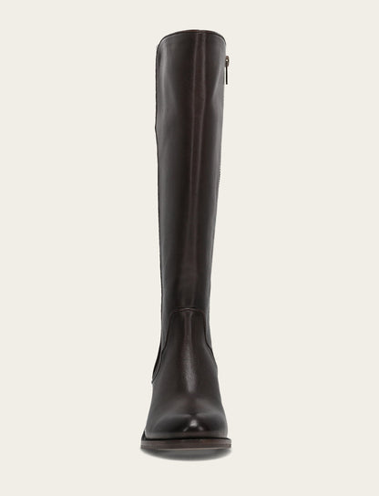 Women's Dark Brown Carson 2 Piping Tall Boot Frye For Sale