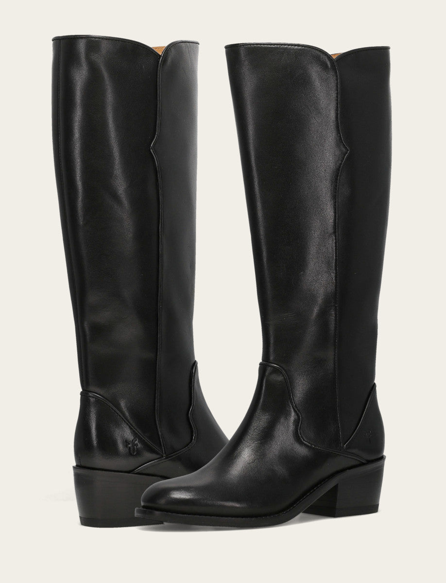 Women's Black Carson 2 Piping Tall Boot Frye Outlet