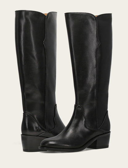 Women's Black Carson 2 Piping Tall Boot Frye Outlet
