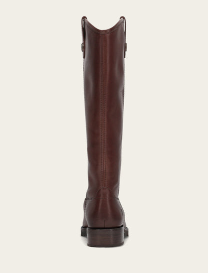 Women's Brown Melissa Lug Button Tall Wide Calf Boot Frye us