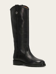 Women’s Black Wide Calf Melissa Lug Button Tall Boots | Frye Frye USA
