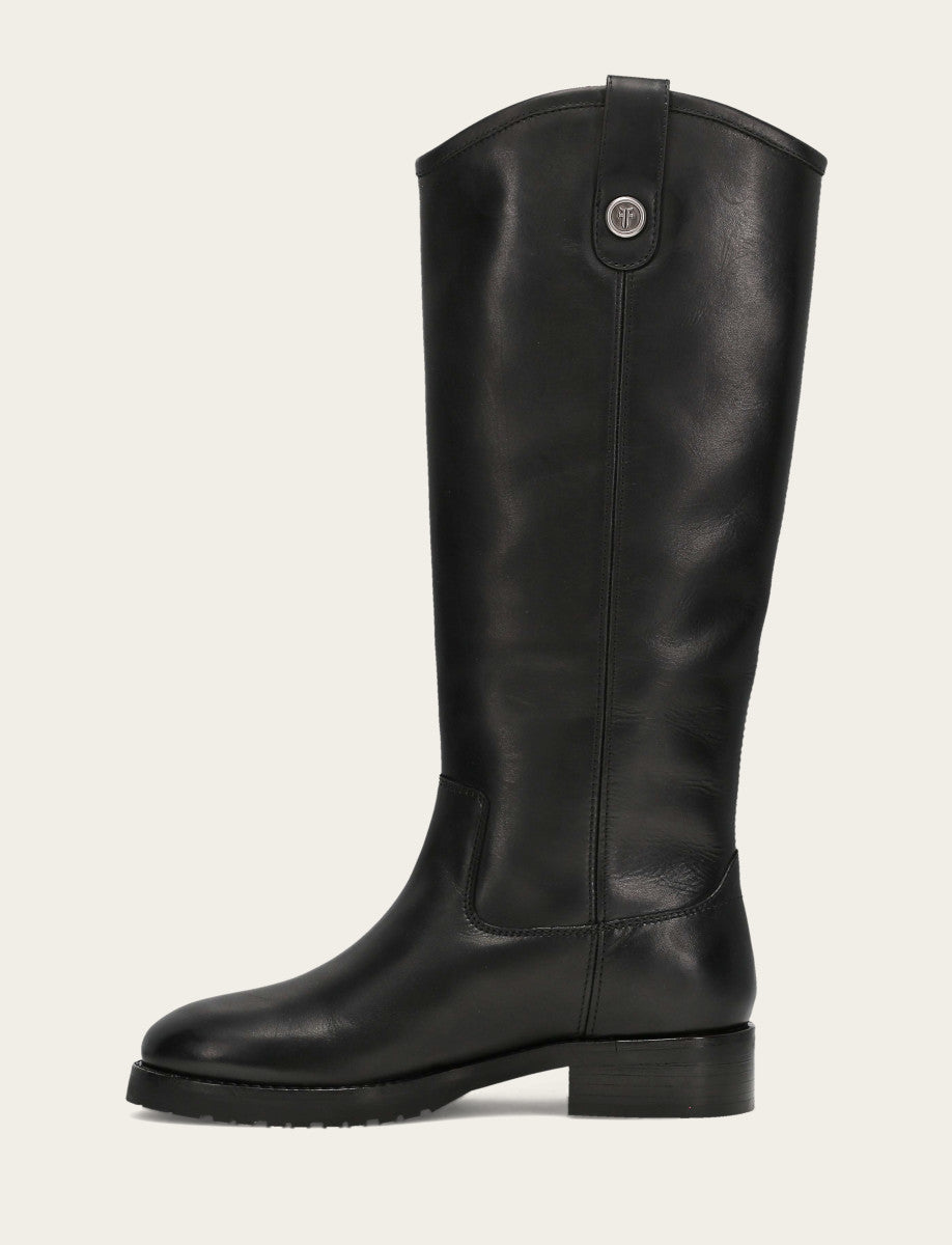 Women’s Black Wide Calf Melissa Lug Button Tall Boots | Frye Frye USA