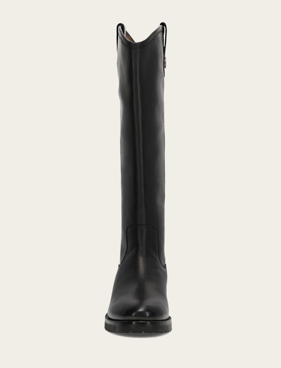 Women’s Black Wide Calf Melissa Lug Button Tall Boots | Frye Frye USA