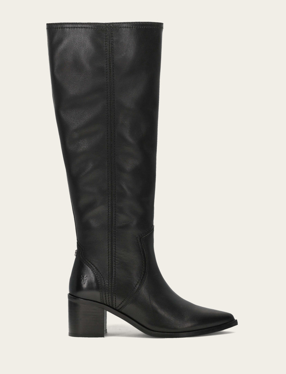 Women's Black Sadie Softy Tall Wide Calf Boot Frye Online