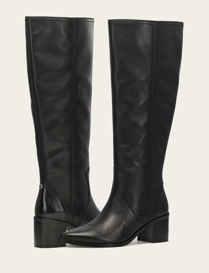 Women's Black Sadie Softy Tall Wide Calf Boot Frye Online