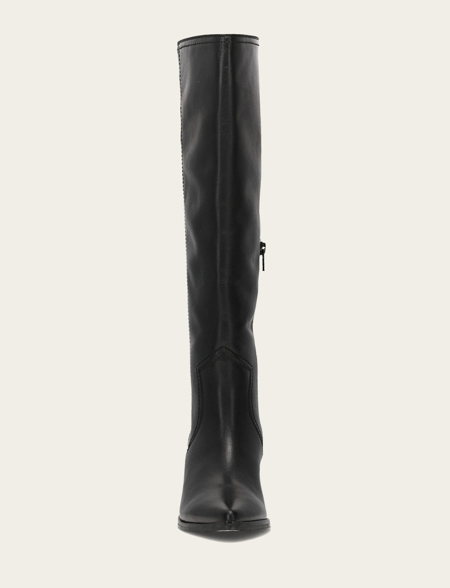 Women's Black Sadie Softy Tall Wide Calf Boot Frye Online