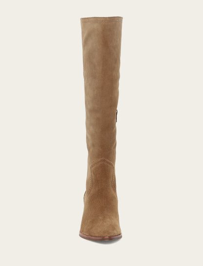 Women's Almond Sadie Softy Tall Wide Calf Boot Frye Discount