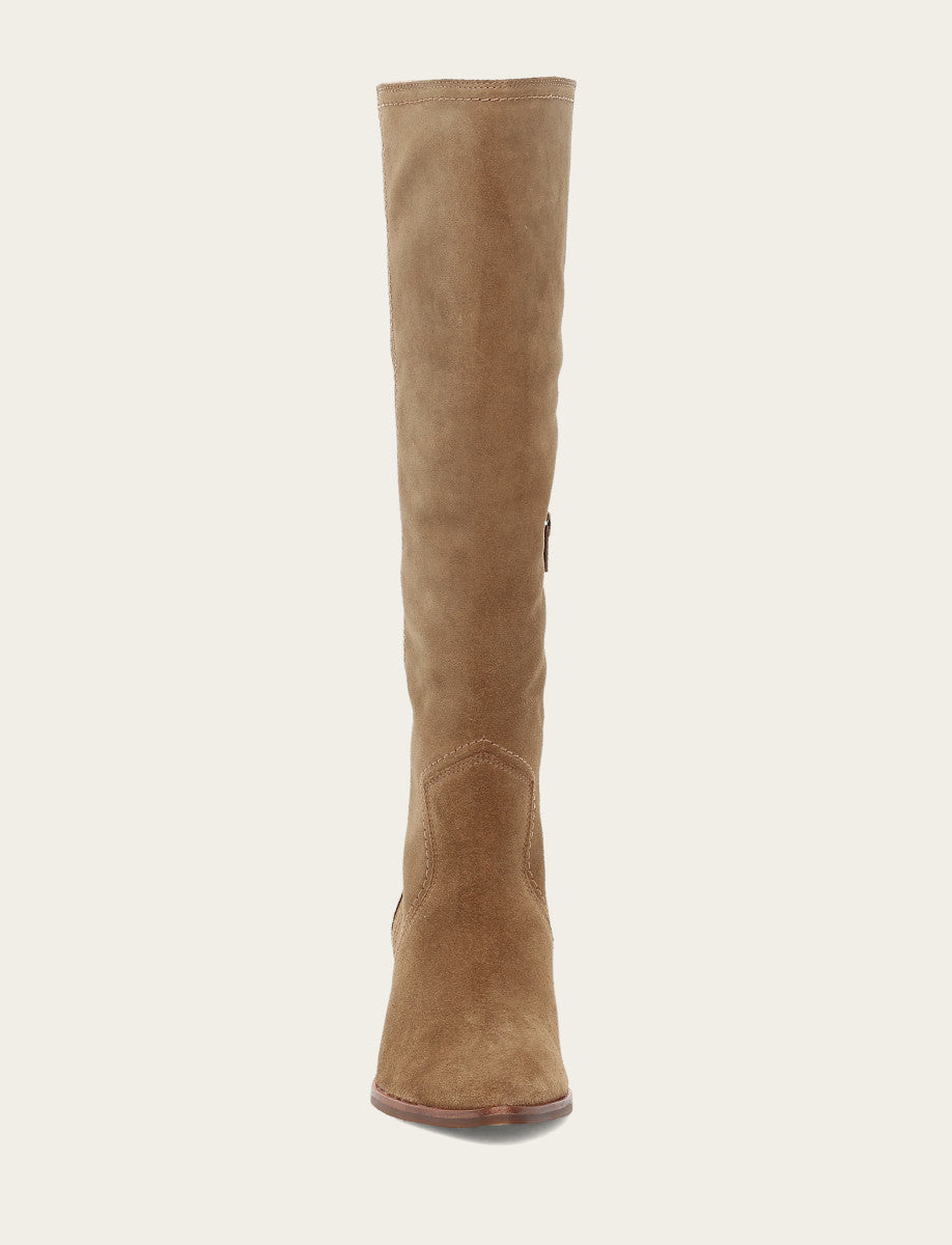 Women's Almond Sadie Softy Tall Wide Calf Boot Frye Discount