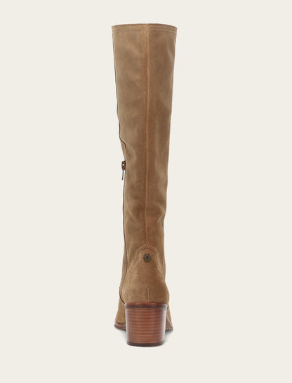 Women's Almond Sadie Softy Tall Wide Calf Boot Frye Discount