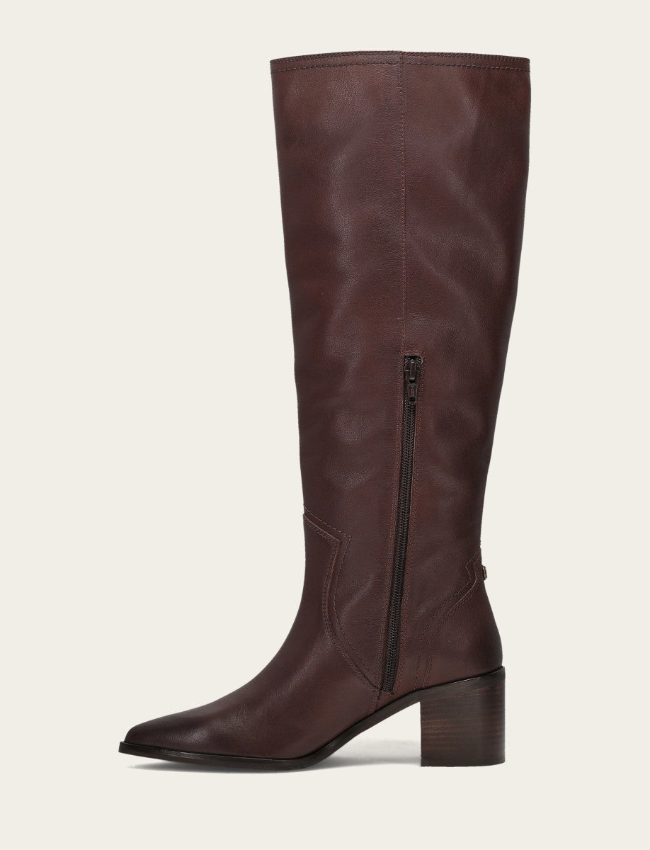 Women's Cocoa Sadie Softy Tall Wide Calf Boot Frye Sale