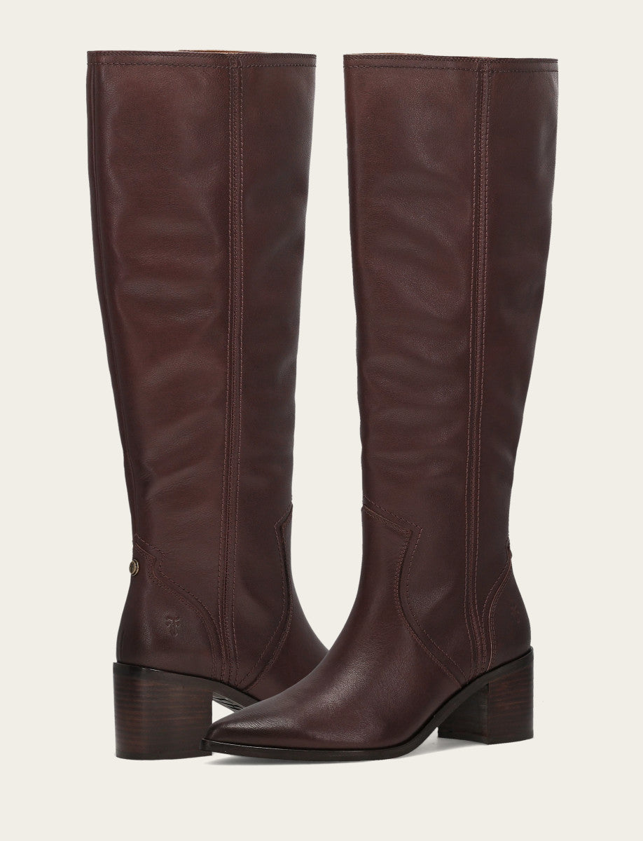 Women's Cocoa Sadie Softy Tall Wide Calf Boot Frye Sale