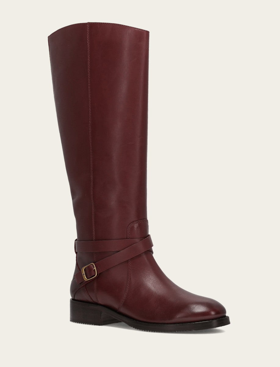 Women's Merlot Melissa Belted Riding Boot Frye Near me