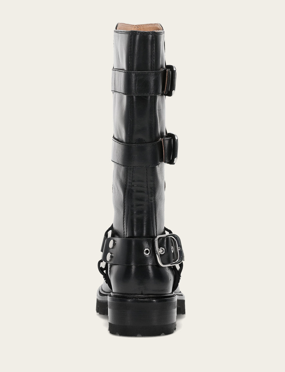 Women's Black Olivia Moto Mid Boot Frye Online