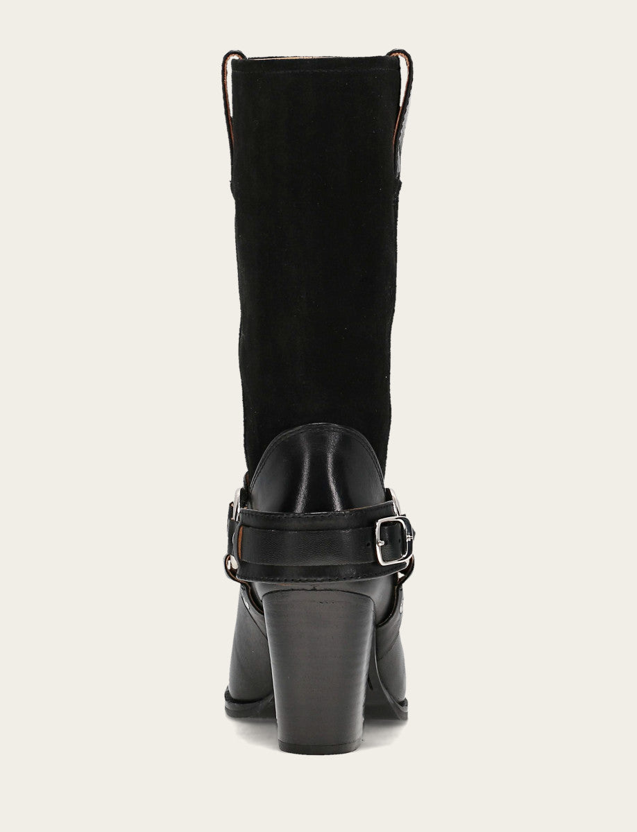Women's Black Shiloh Harness Belted Boot Frye For Sale