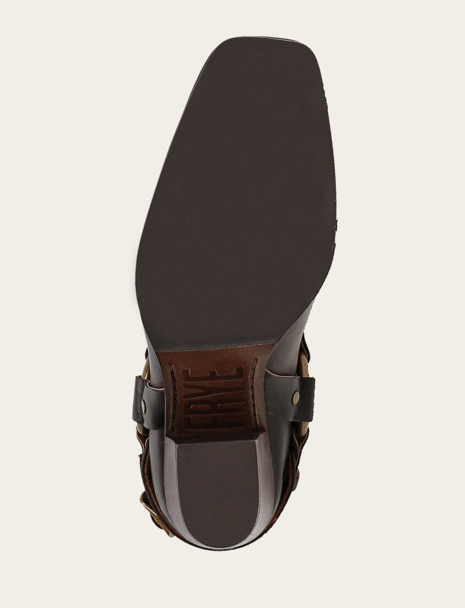 Women's Dark Brown Shiloh Harness Belted Boot Frye Outlet