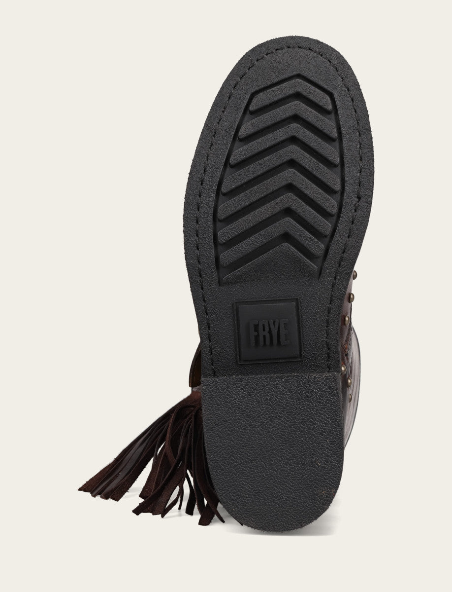 Women's Cherry Lacquer Viv Fringe Engineer Boot Frye us