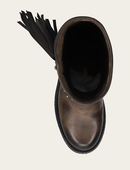 Women's Black Viv Fringe Engineer Boot Frye Near me