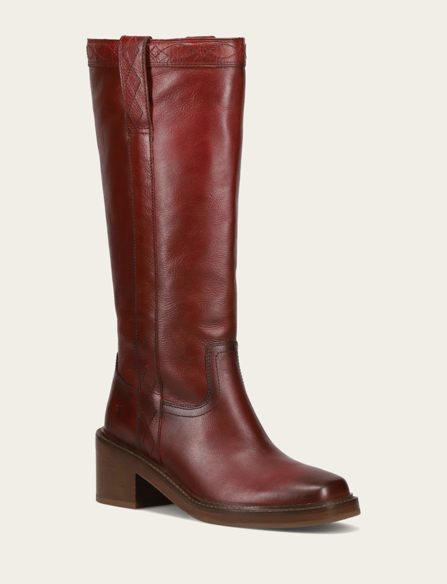 Women's Merlot Kate Pull On Wide Calf Boot Frye Online