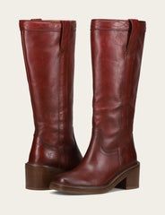 Women's Merlot Kate Pull On Wide Calf Boot Frye Online