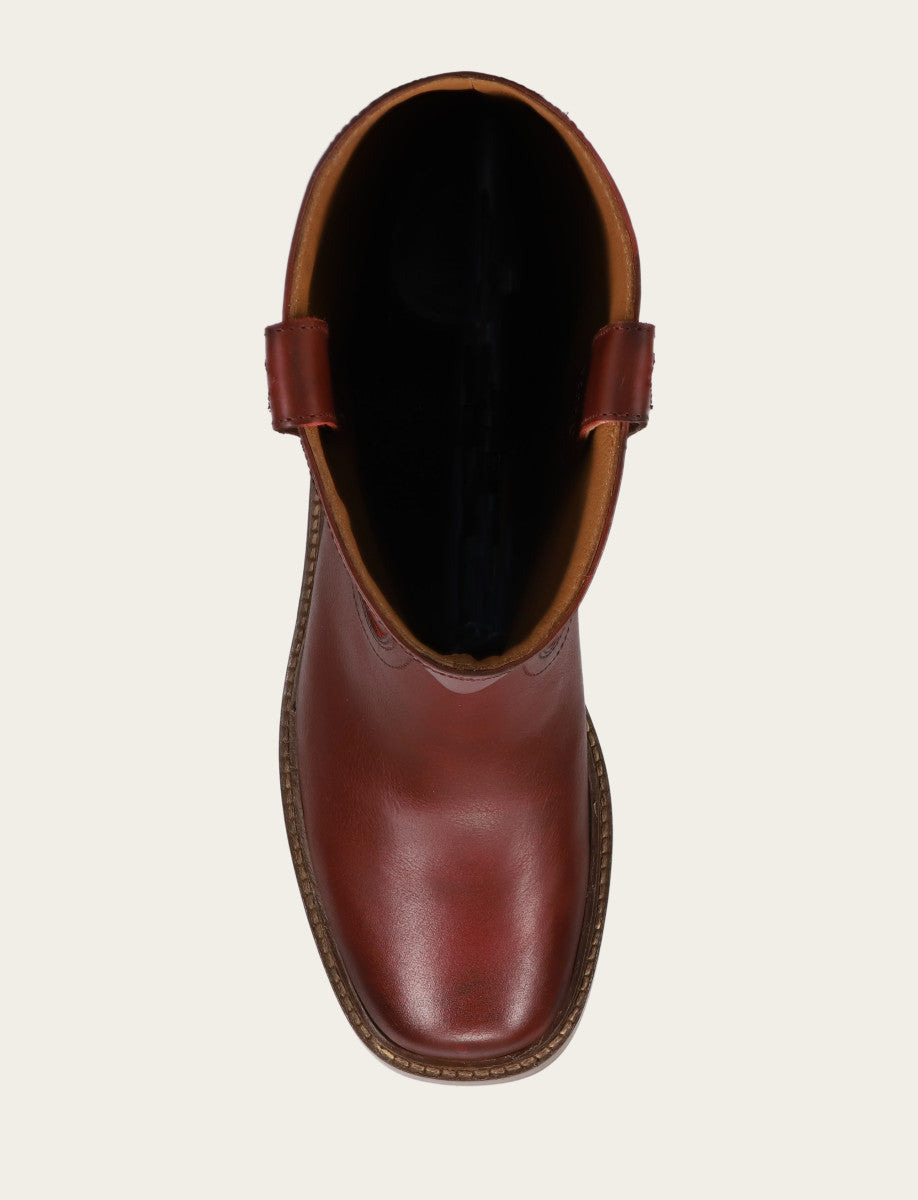 Women's Merlot Kate Pull On Wide Calf Boot Frye Online