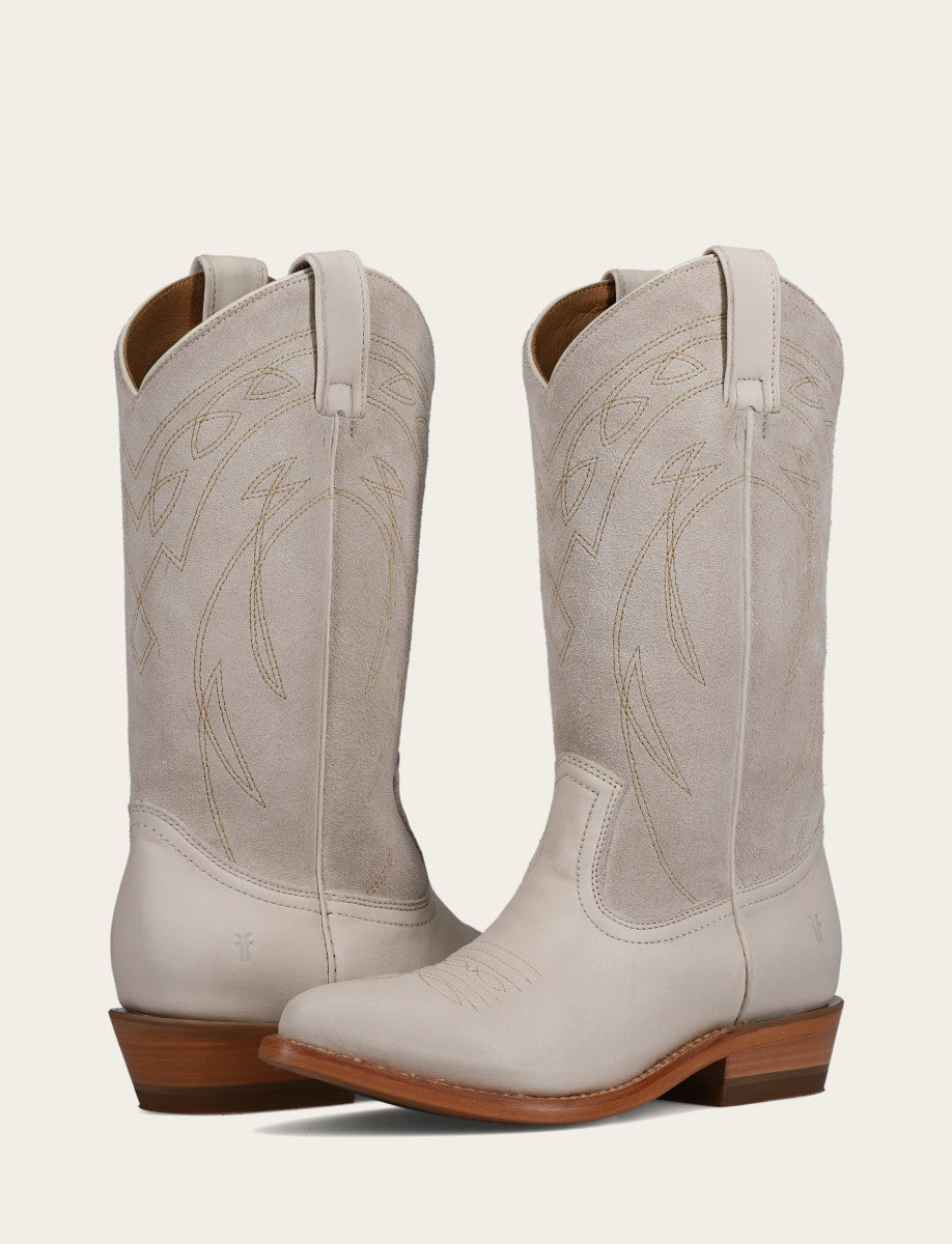 Ivory Billy Pull On Deco Stitch Boot Frye Sale