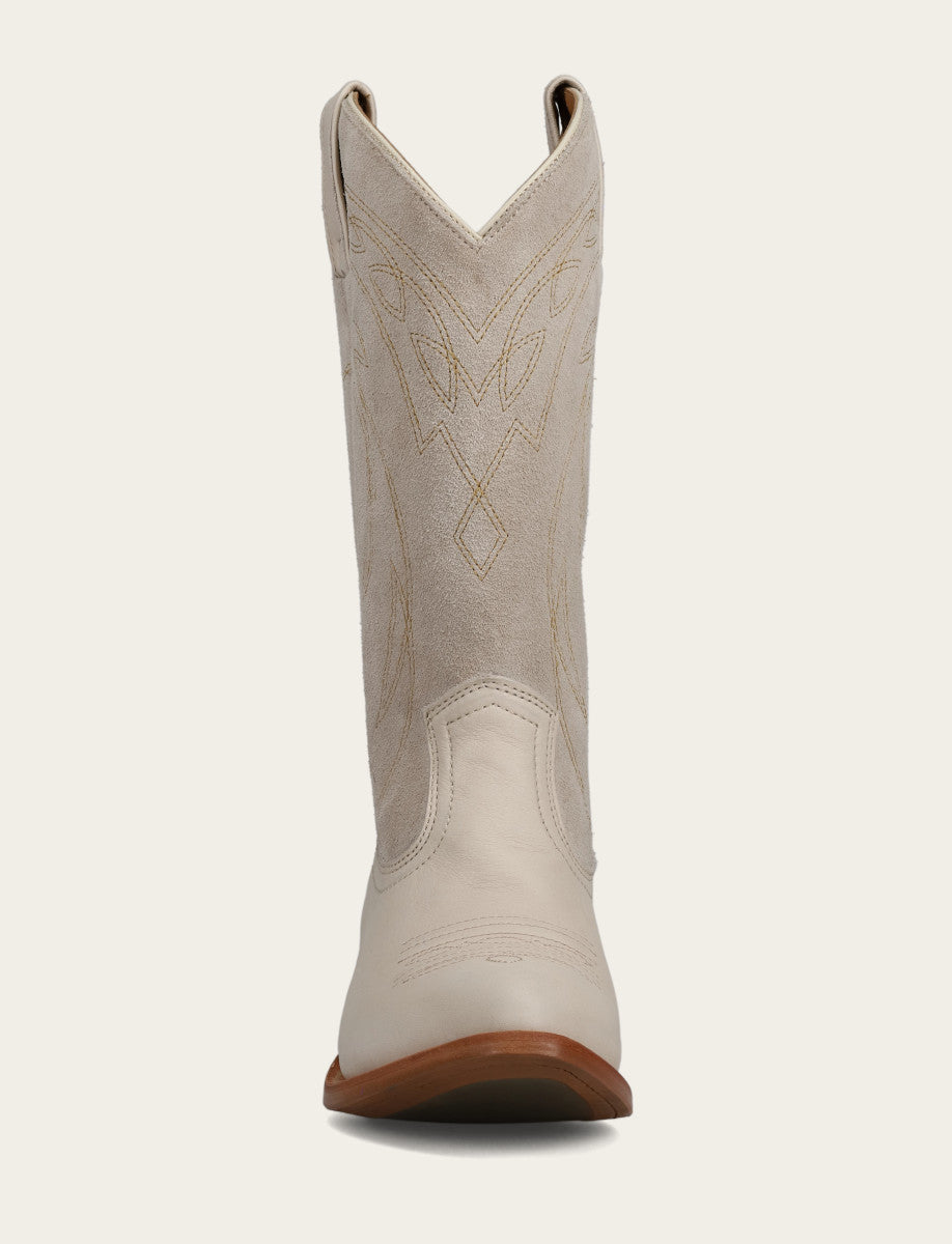 Ivory Billy Pull On Deco Stitch Boot Frye Sale
