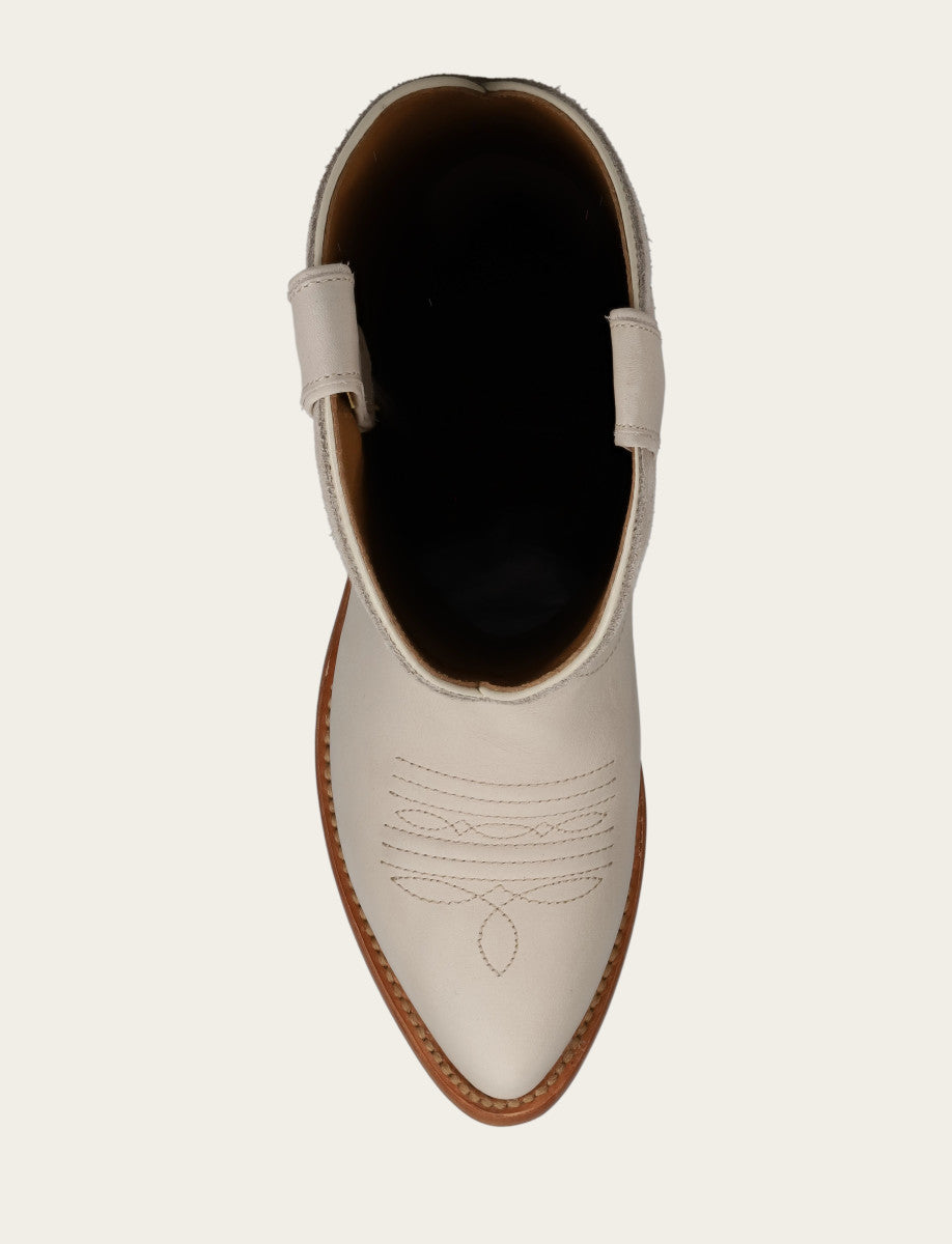 Ivory Billy Pull On Deco Stitch Boot Frye Sale